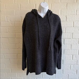 Workshop Republic Clothing Charcoal Marled Women’s Hooded  Pullover Sweater XL
